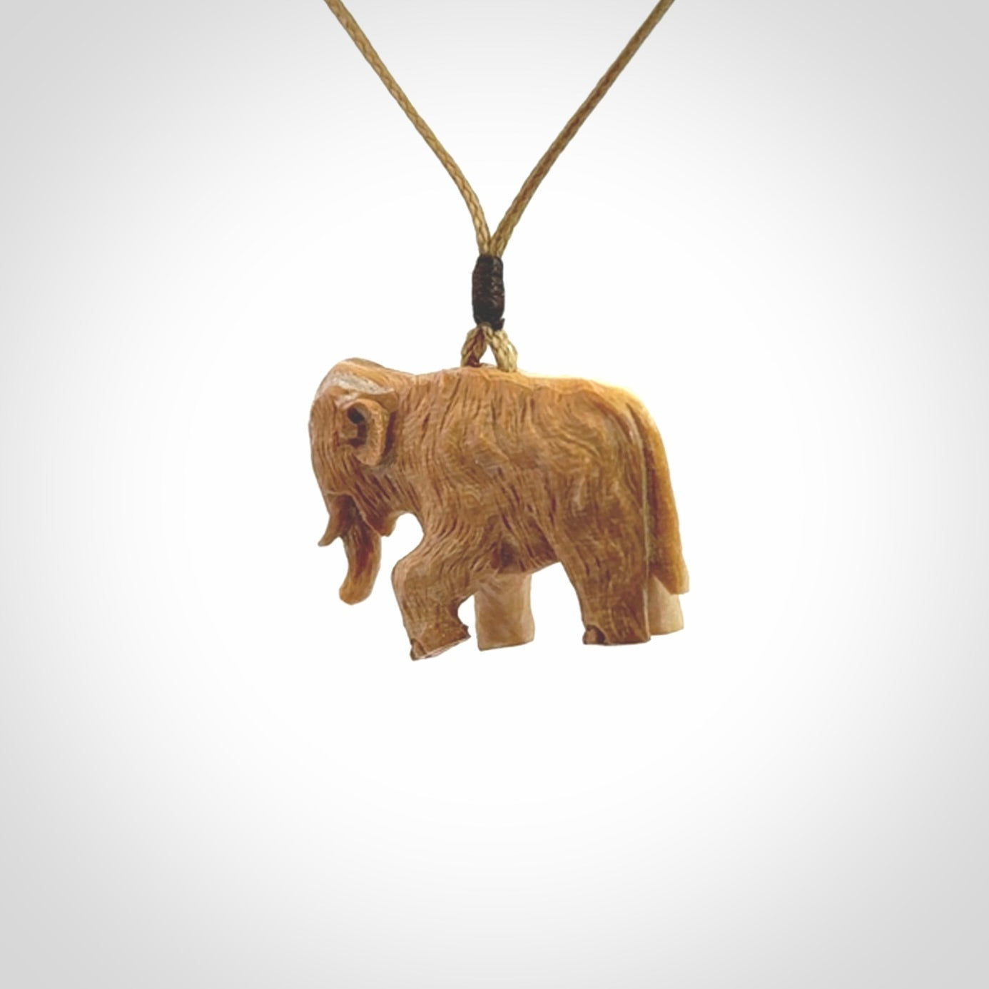 Woolly Mammoth Pendants, Hand Carved in Woolly Mammoth Tusk!