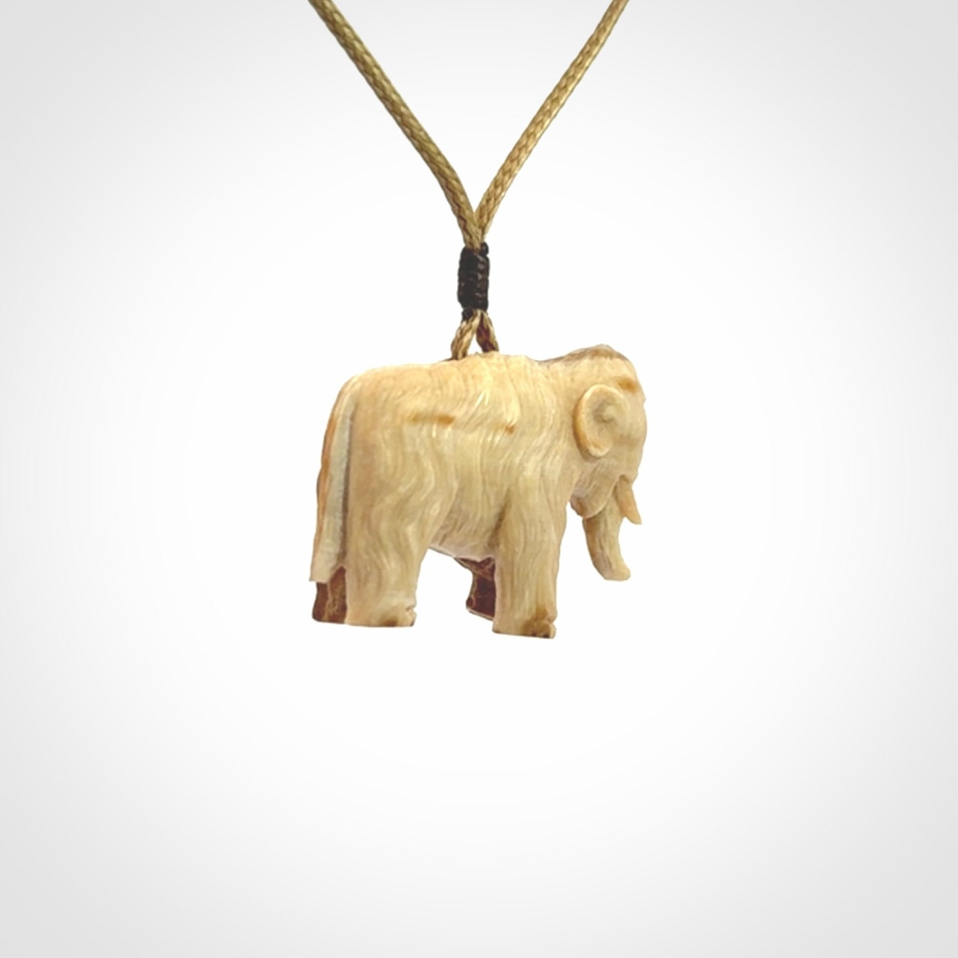 Woolly Mammoth Pendants, Hand Carved in Woolly Mammoth Tusk!