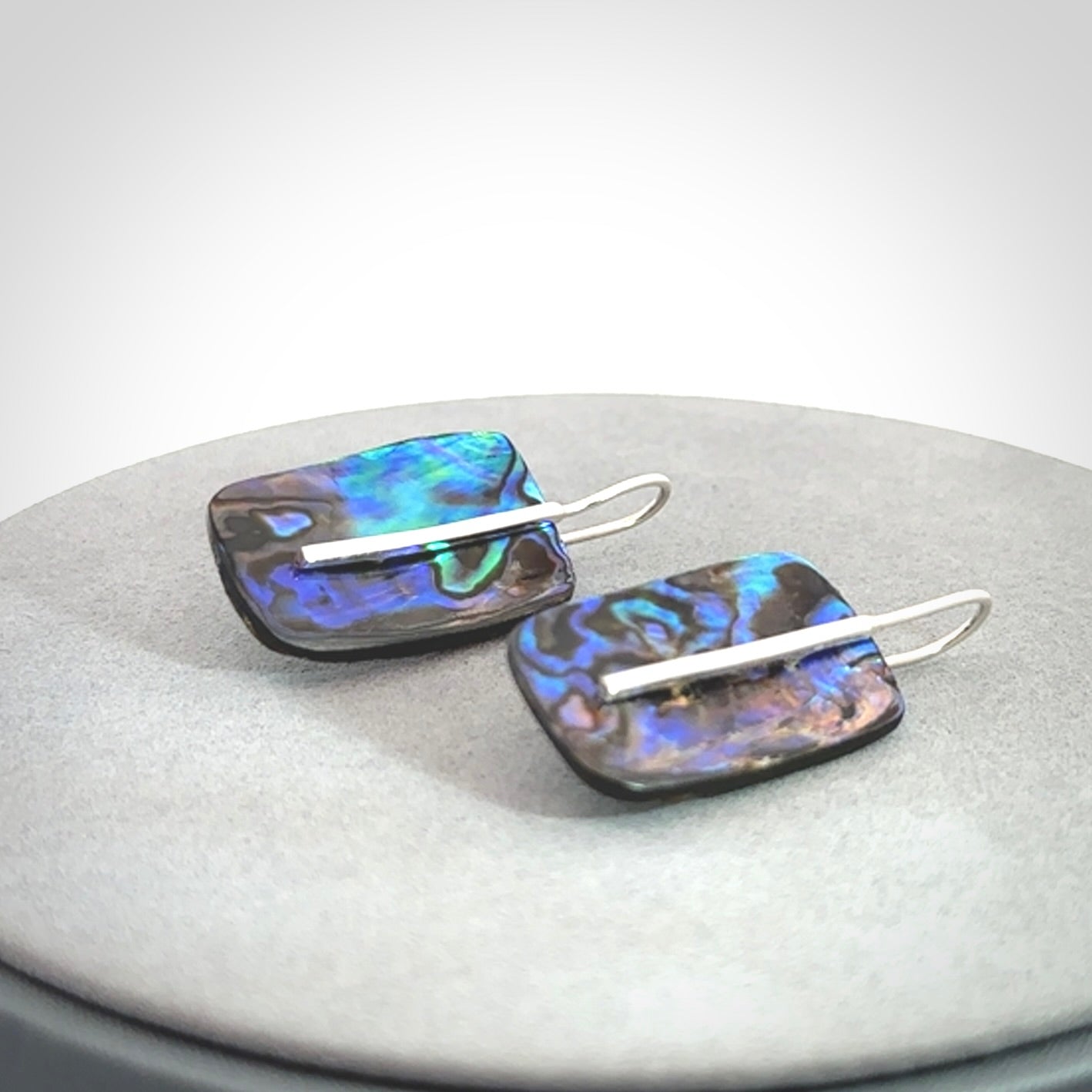 Wonderful Paua Shell and Sterling Silver Earrings