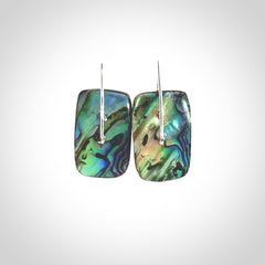 Wonderful Paua Shell and Sterling Silver Earrings