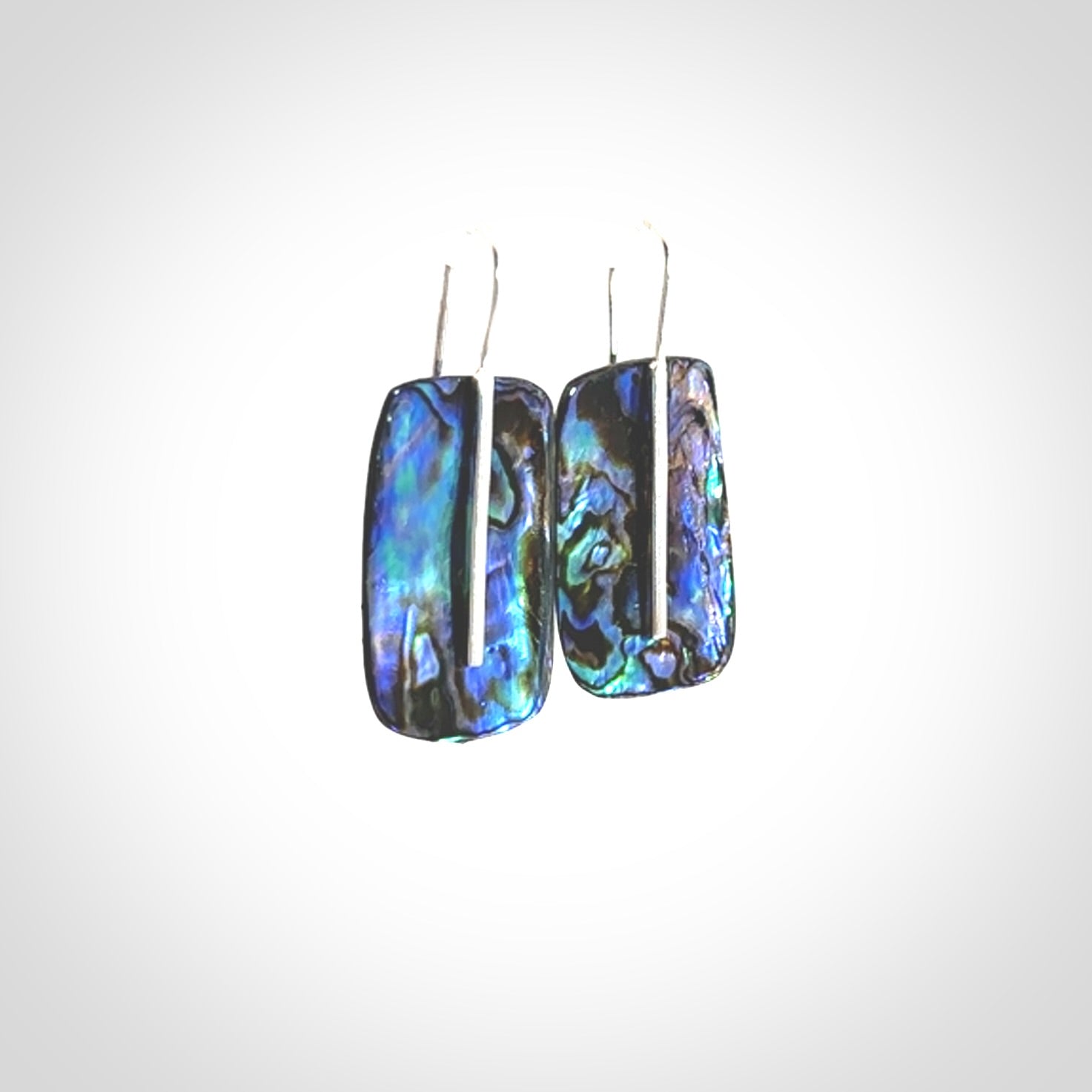 Wonderful Paua Shell and Sterling Silver Earrings
