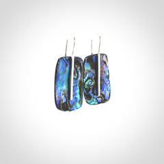 Wonderful Paua Shell and Sterling Silver Earrings