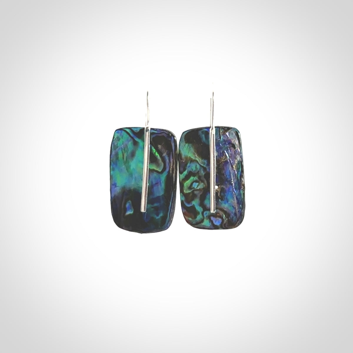 Wonderful Paua Shell and Sterling Silver Earrings