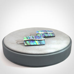 Beautiful Paua Shell and Sterling Silver earrings.