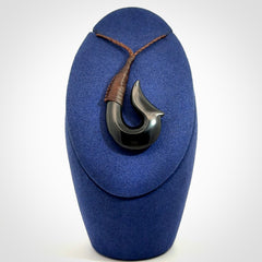 Beautiful Black Jade Hook Pendant