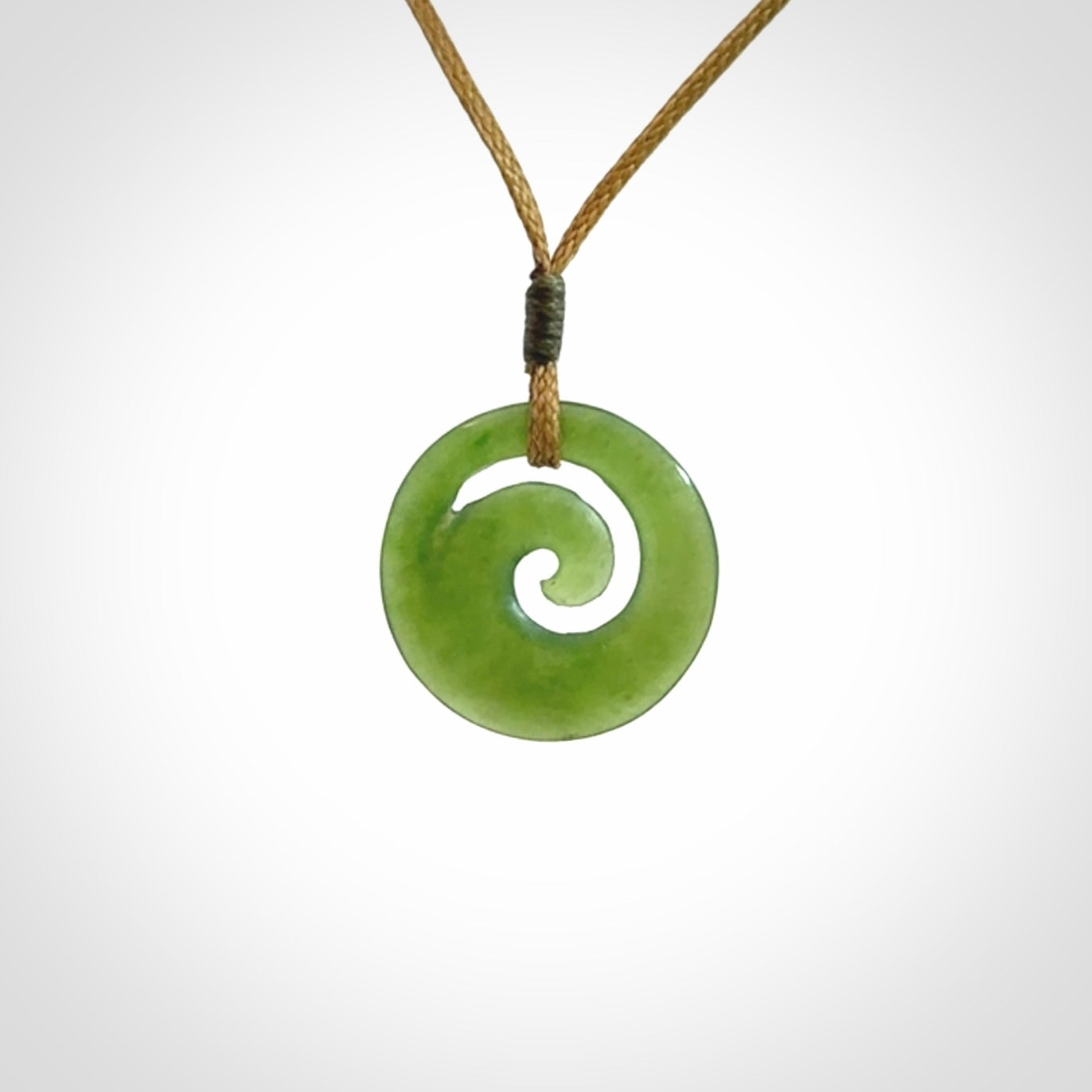 New Zealand Jade koru pendant