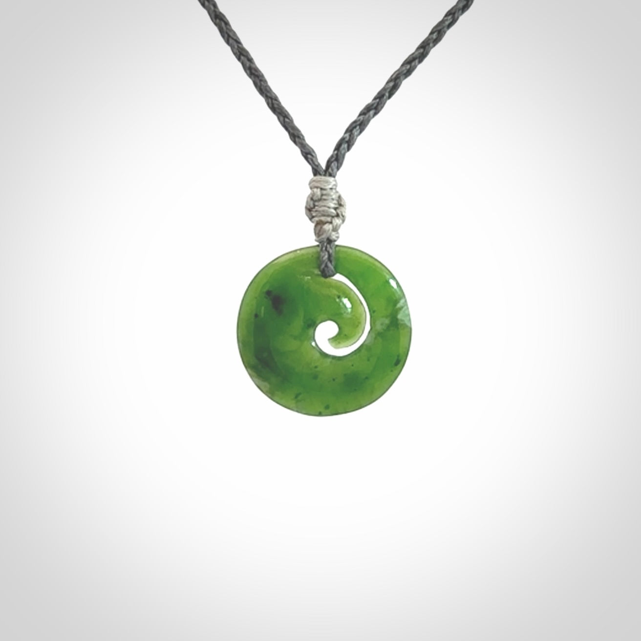Beautiful, Small, New Zealand Pounamu Koru Pendants