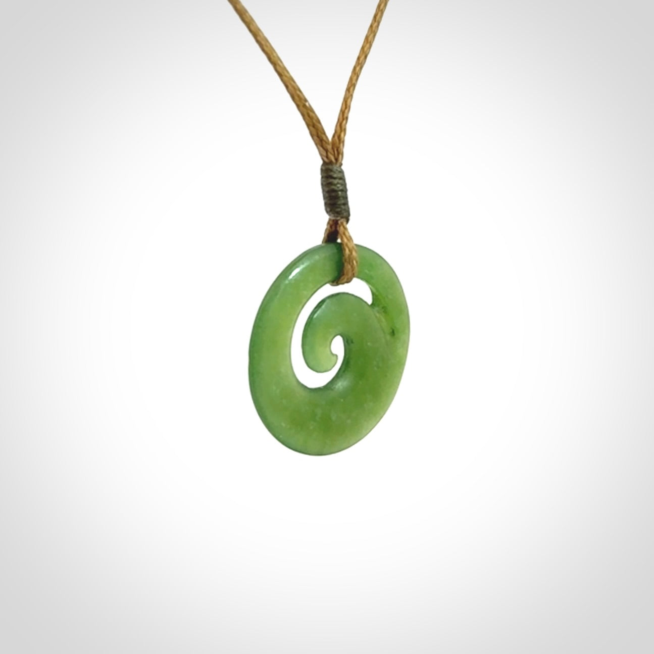 New Zealand Jade koru pendant