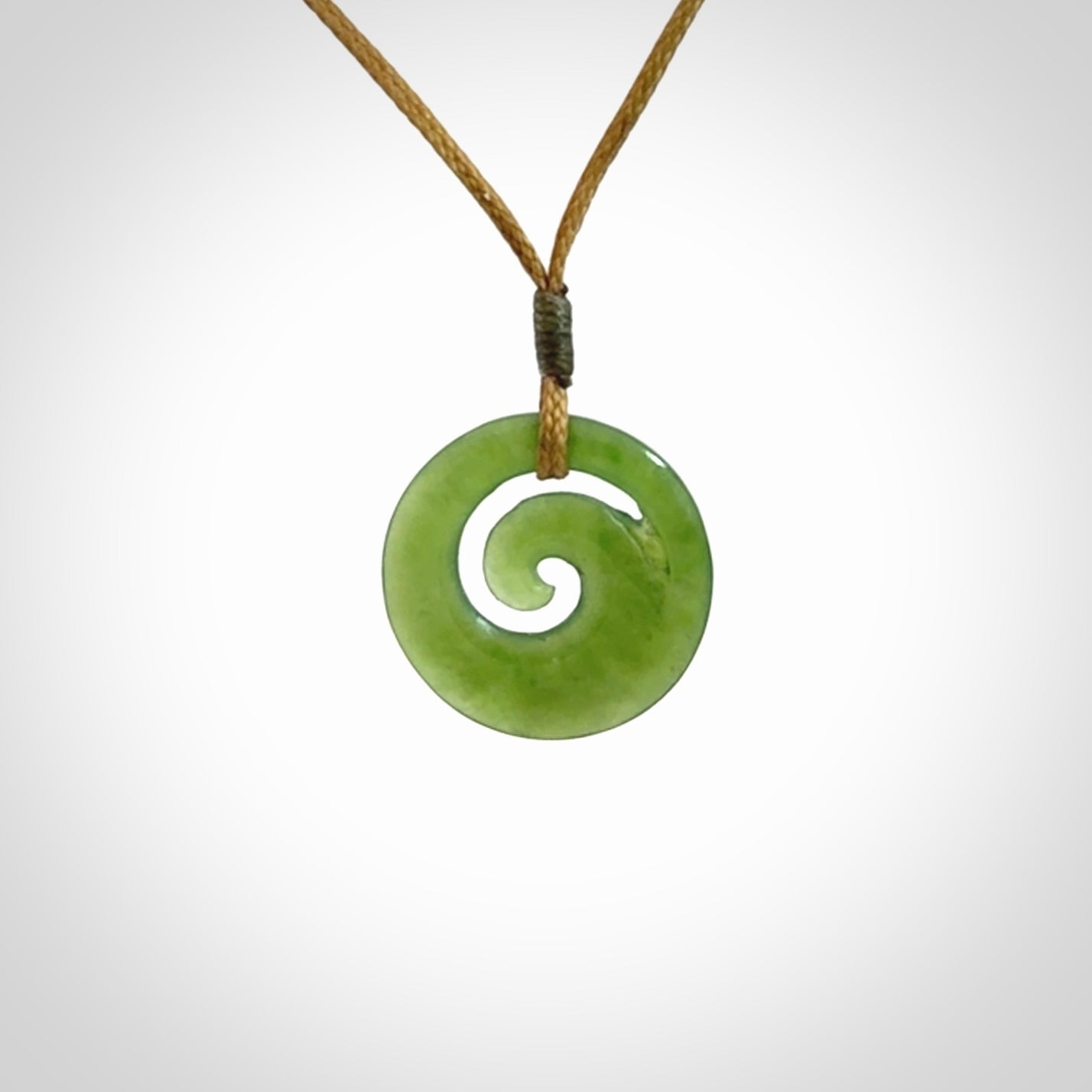 New Zealand Jade koru pendant