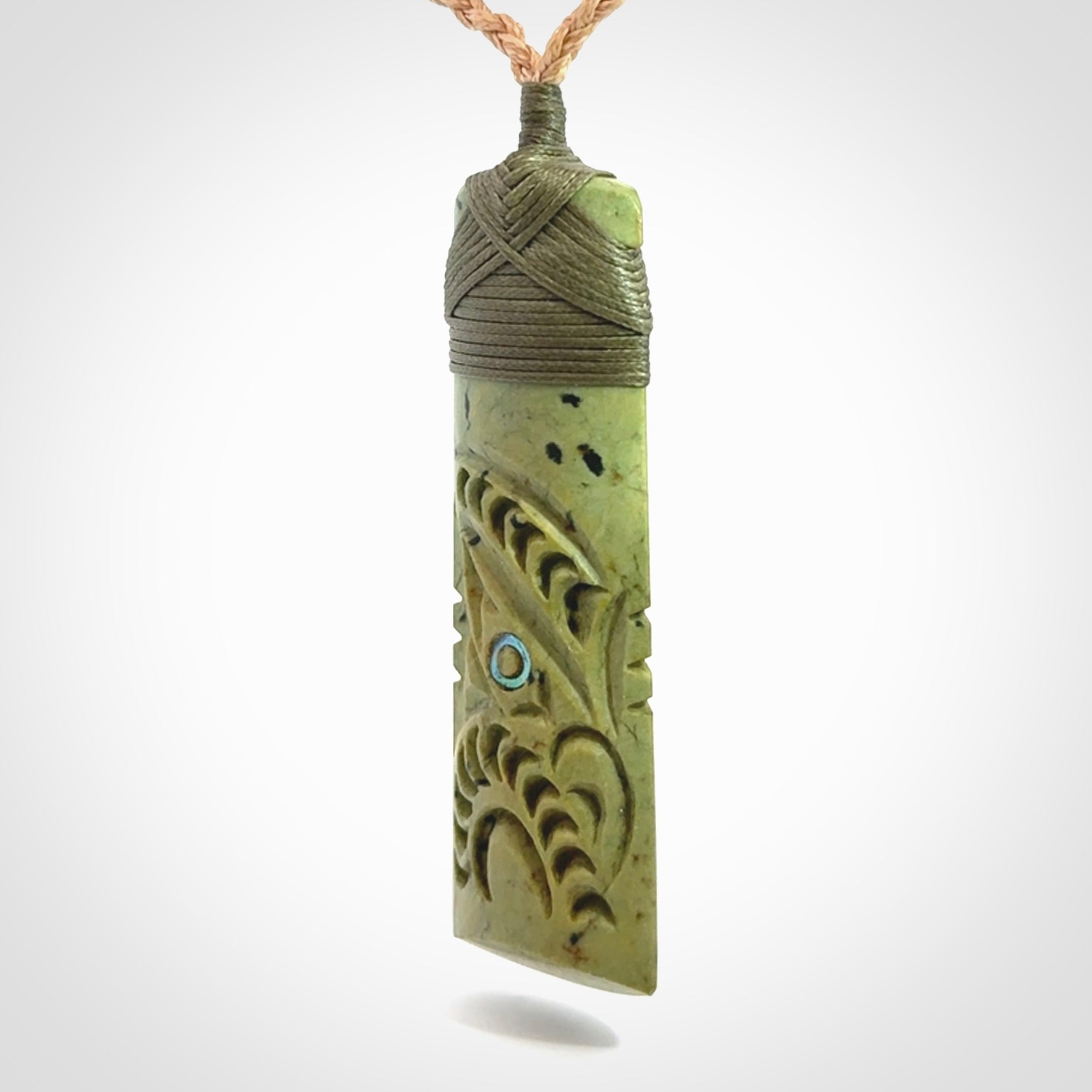 Hand carved New Zealand Jade Toki pendant