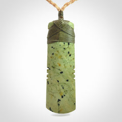Hand carved New Zealand Jade Toki pendant