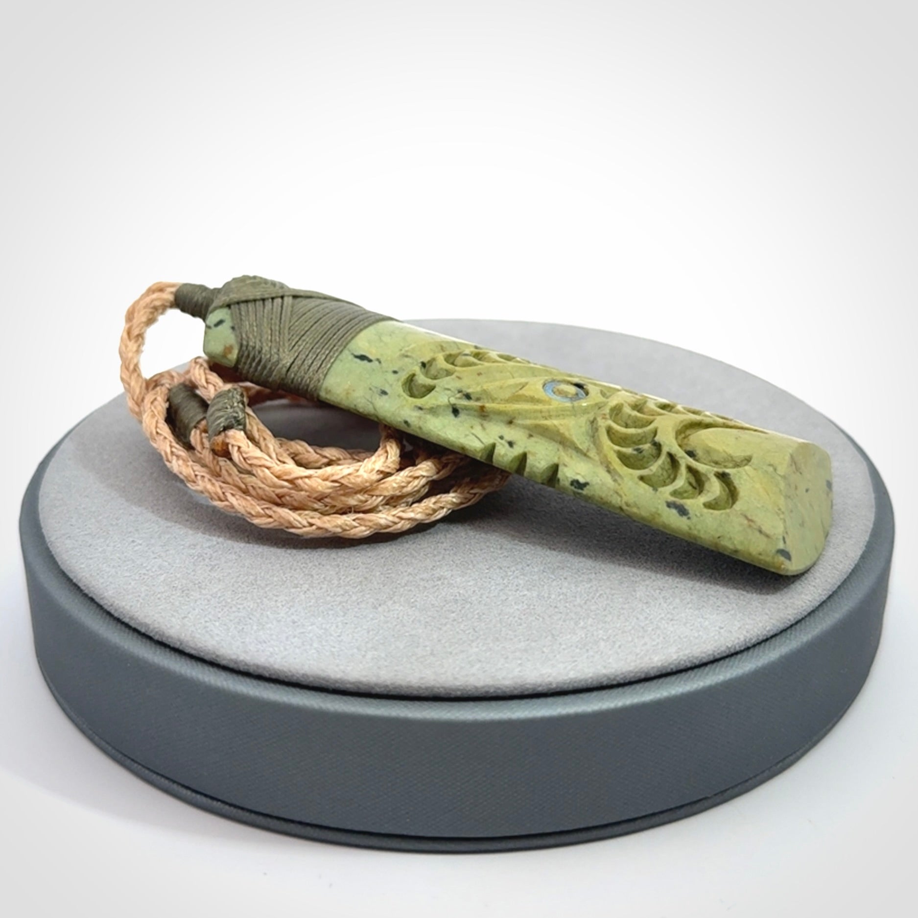 Hand carved New Zealand Jade Toki pendant
