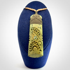 Hand carved New Zealand Jade Toki pendant