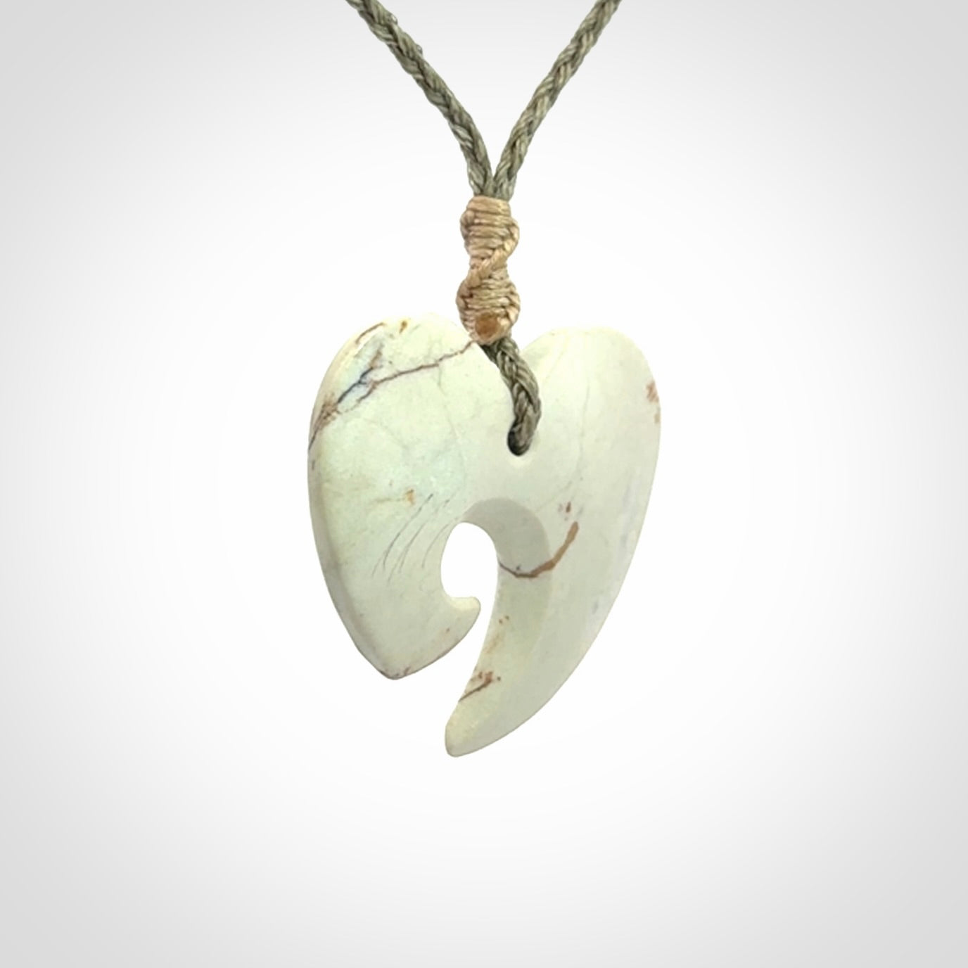 A Gorgeous heart pendant carved in New Zealand Jade