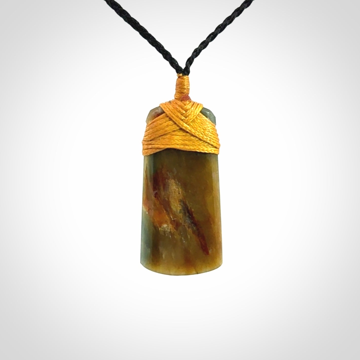 This beautiful toki pendant is carved in New Zealand Jade