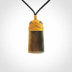 This beautiful toki pendant is carved in New Zealand Jade