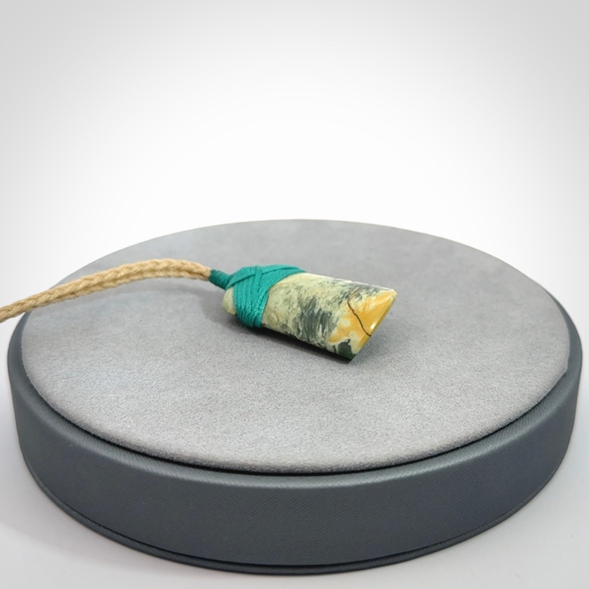 Hand carved New Zealand Flower Jade Toki pendant