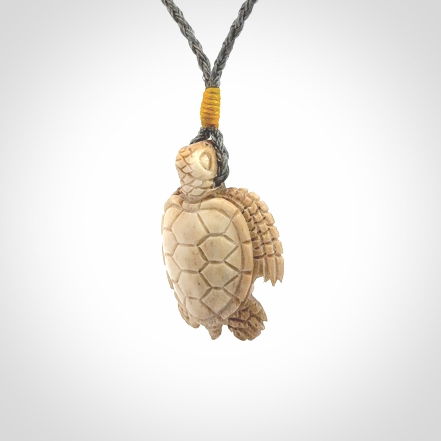 A Beautiful Turtle Pendant, Carved in Antler