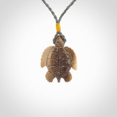 A Beautiful Turtle Pendant, Carved in Antler
