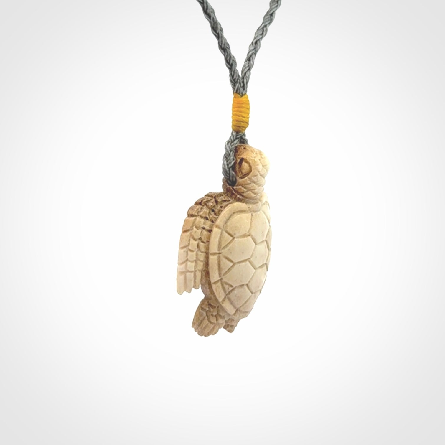 A Beautiful Turtle Pendant, Carved in Antler