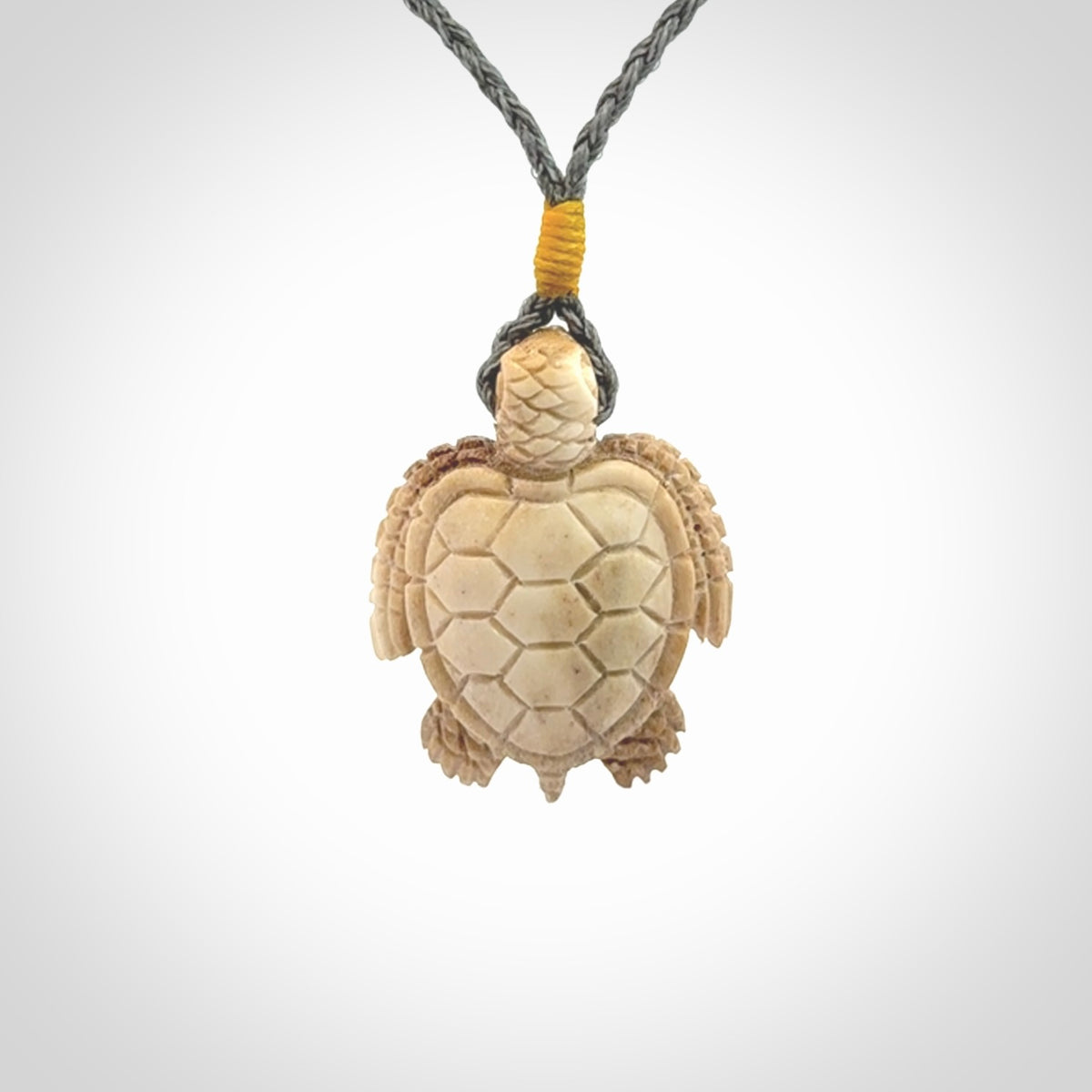 A Beautiful Turtle Pendant, Carved in Antler