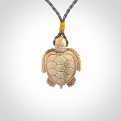 A Beautiful Turtle Pendant, Carved in Antler