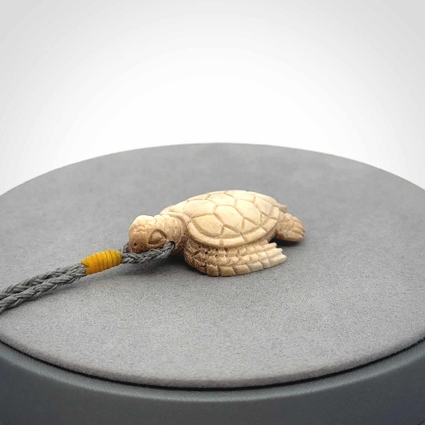 A Beautiful Turtle Pendant, Carved in Antler
