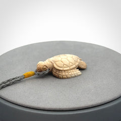 A Beautiful Turtle Pendant, Carved in Antler