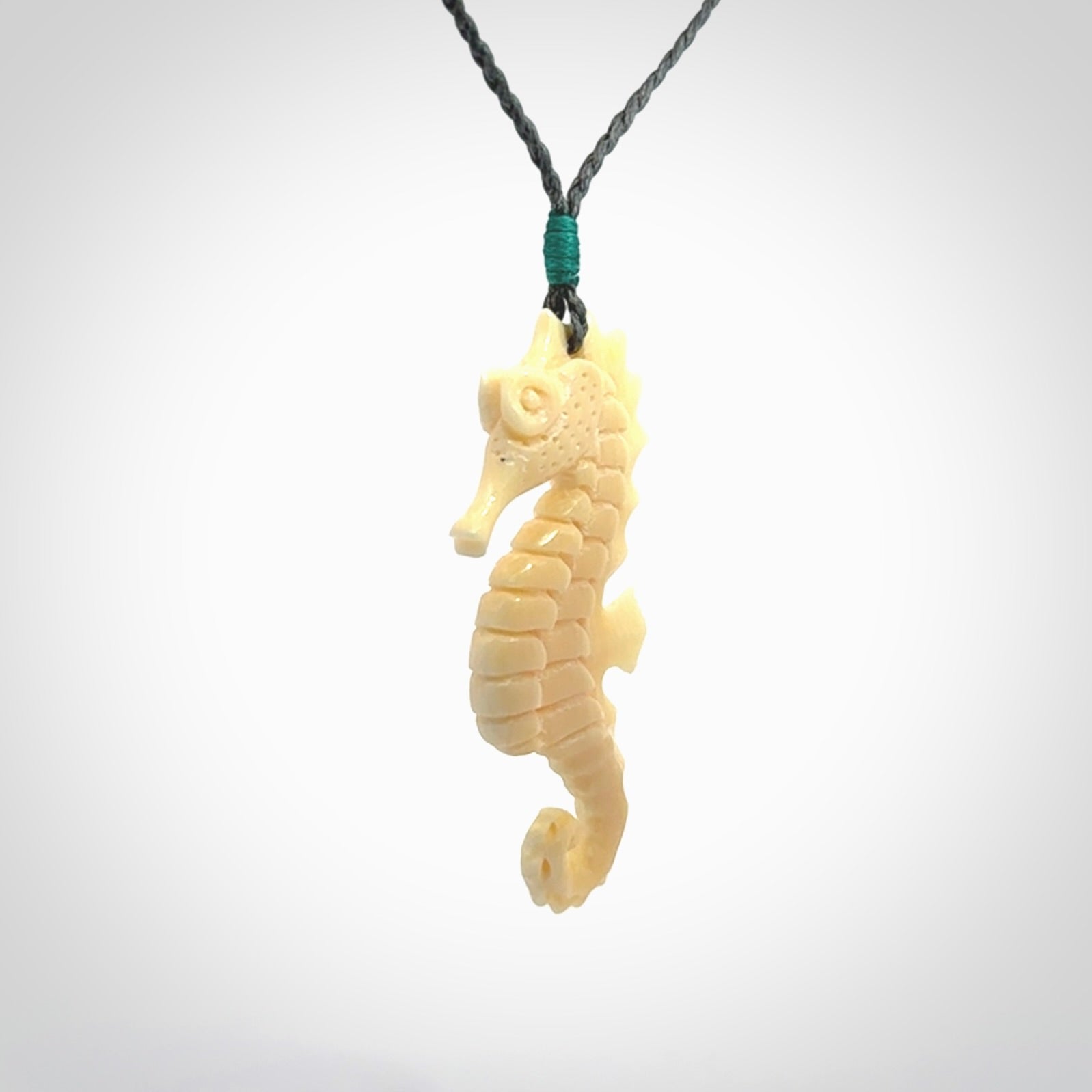 Magnificent Mammoth Tusk Seahorse Pendants