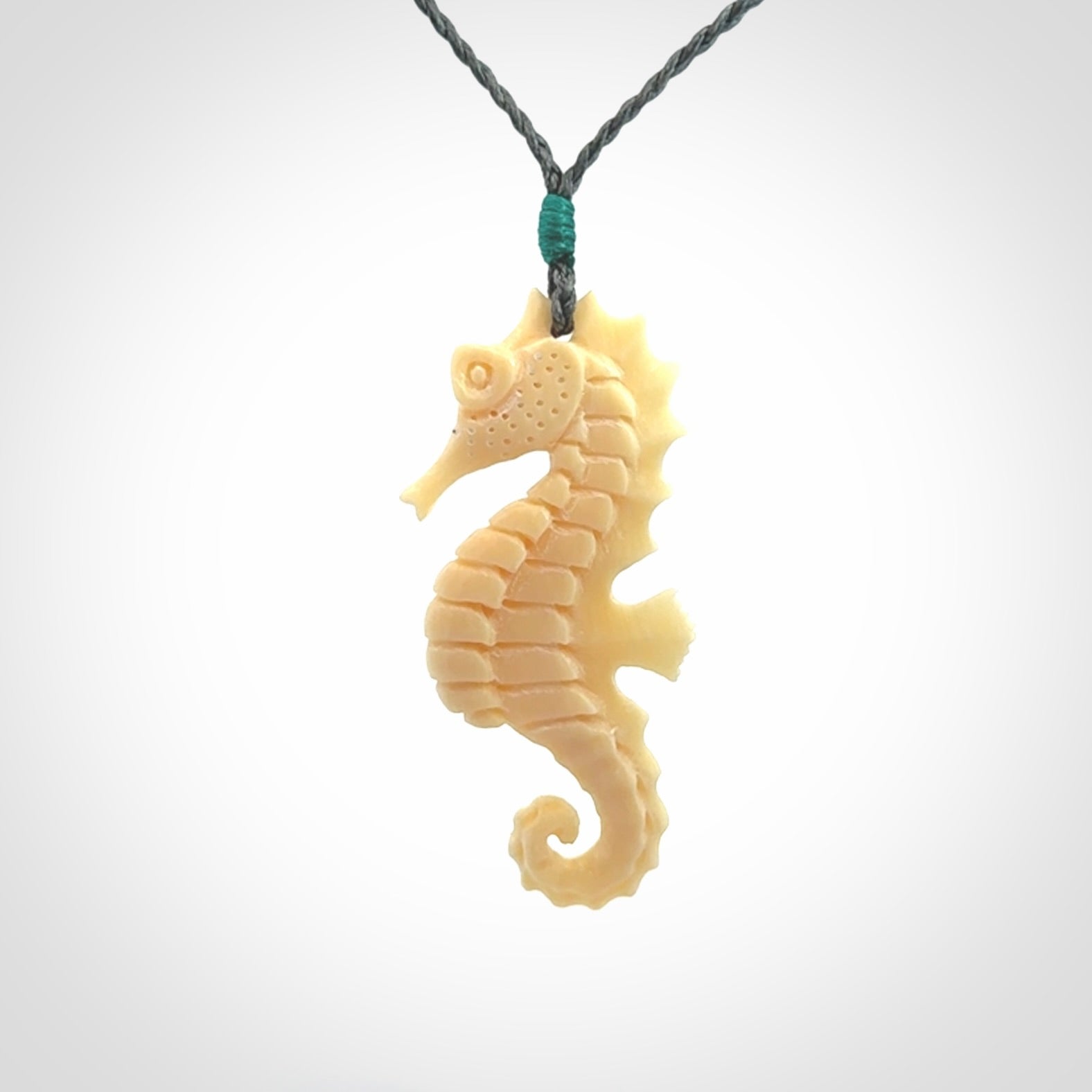 Magnificent Mammoth Tusk Seahorse Pendants