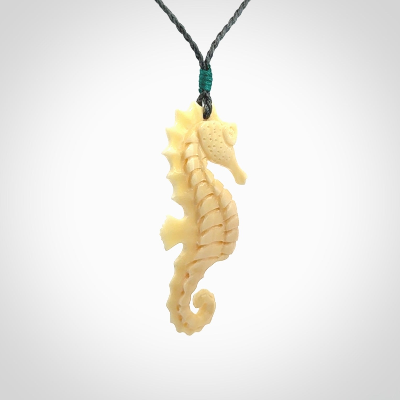 Magnificent Mammoth Tusk Seahorse Pendants