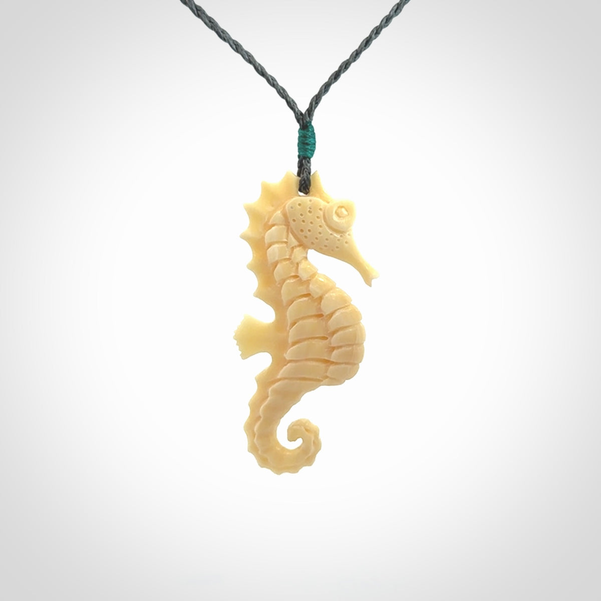Magnificent Mammoth Tusk Seahorse Pendants