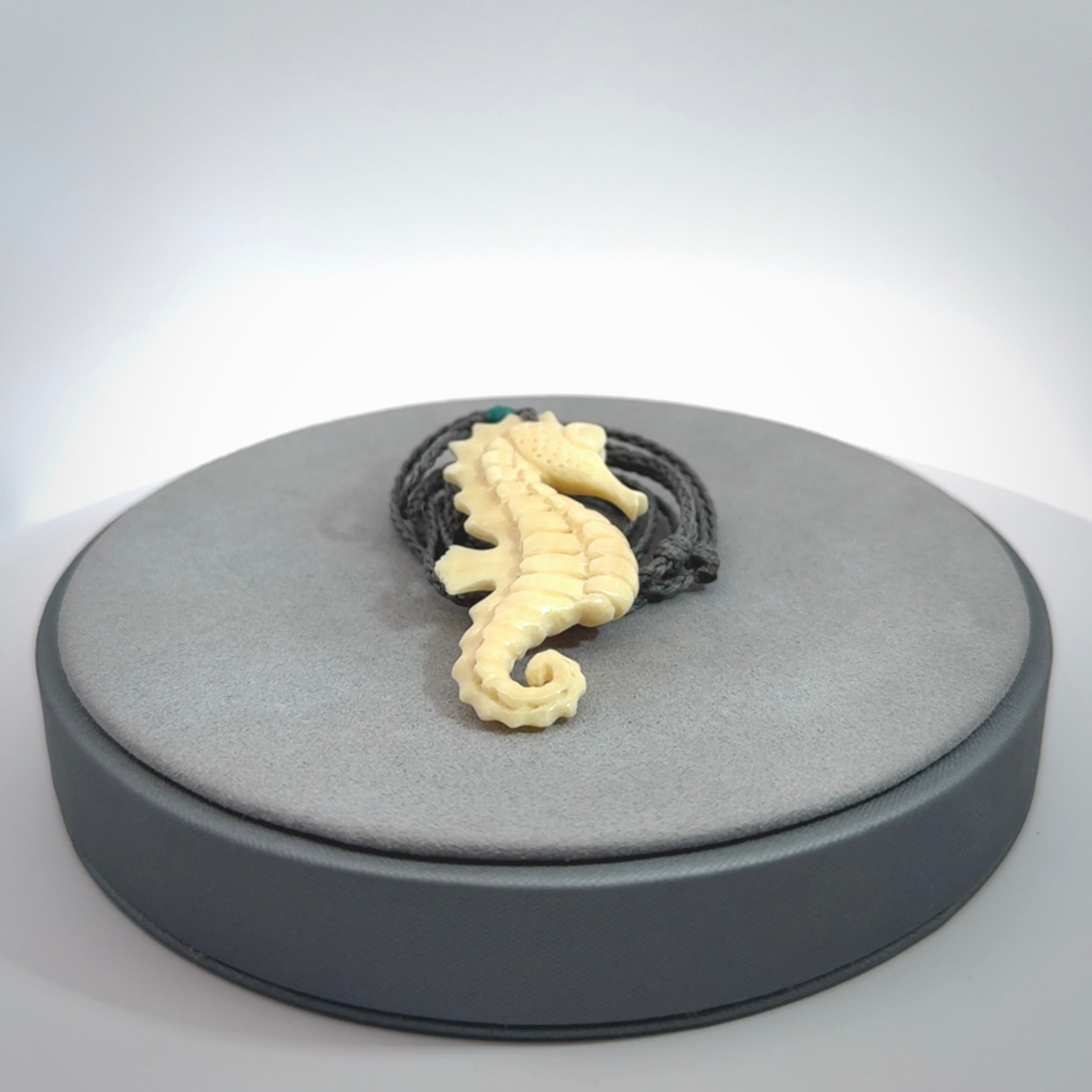 Magnificent Mammoth Tusk Seahorse Pendants