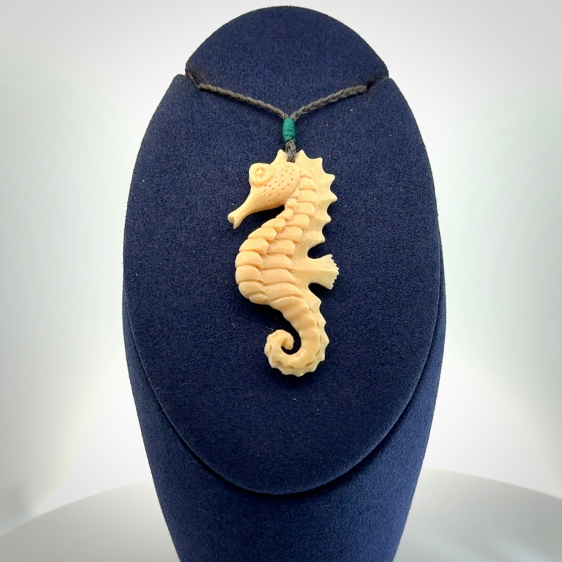 Magnificent Mammoth Tusk Seahorse Pendants