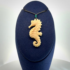 Magnificent Mammoth Tusk Seahorse Pendants