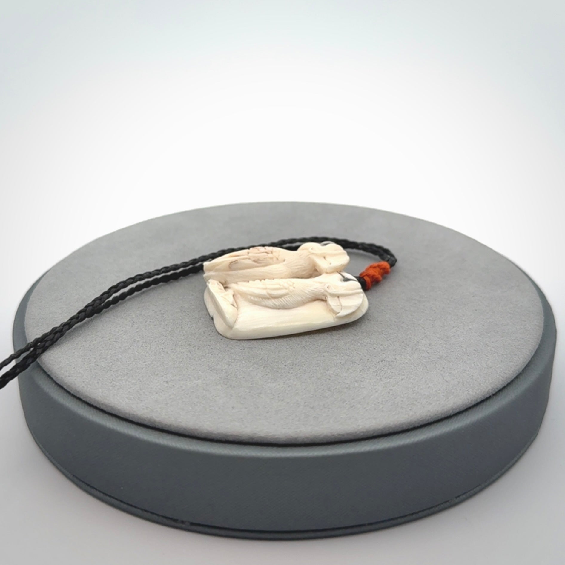Puffin Pendant Beautifully Carved in Mammoth Tusk