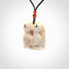 Puffin Pendant Beautifully Carved in Mammoth Tusk