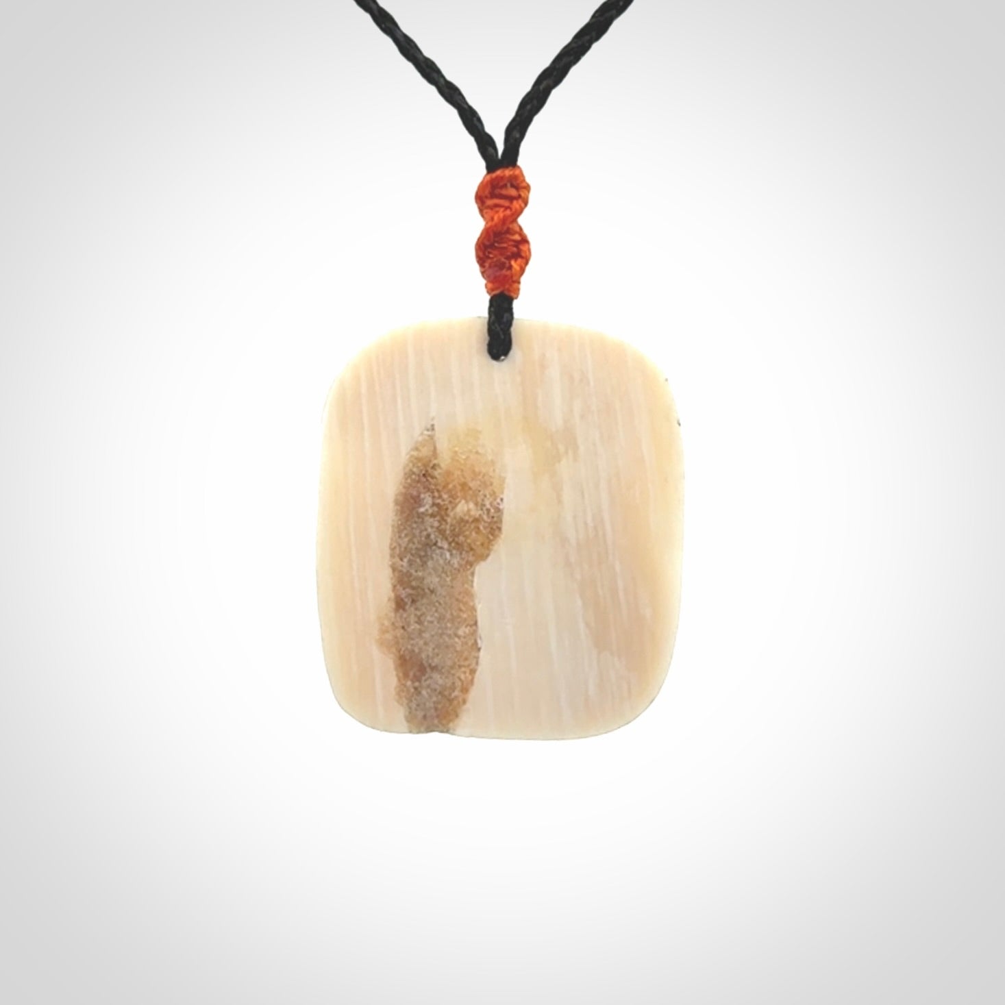 Puffin Pendant Beautifully Carved in Mammoth Tusk