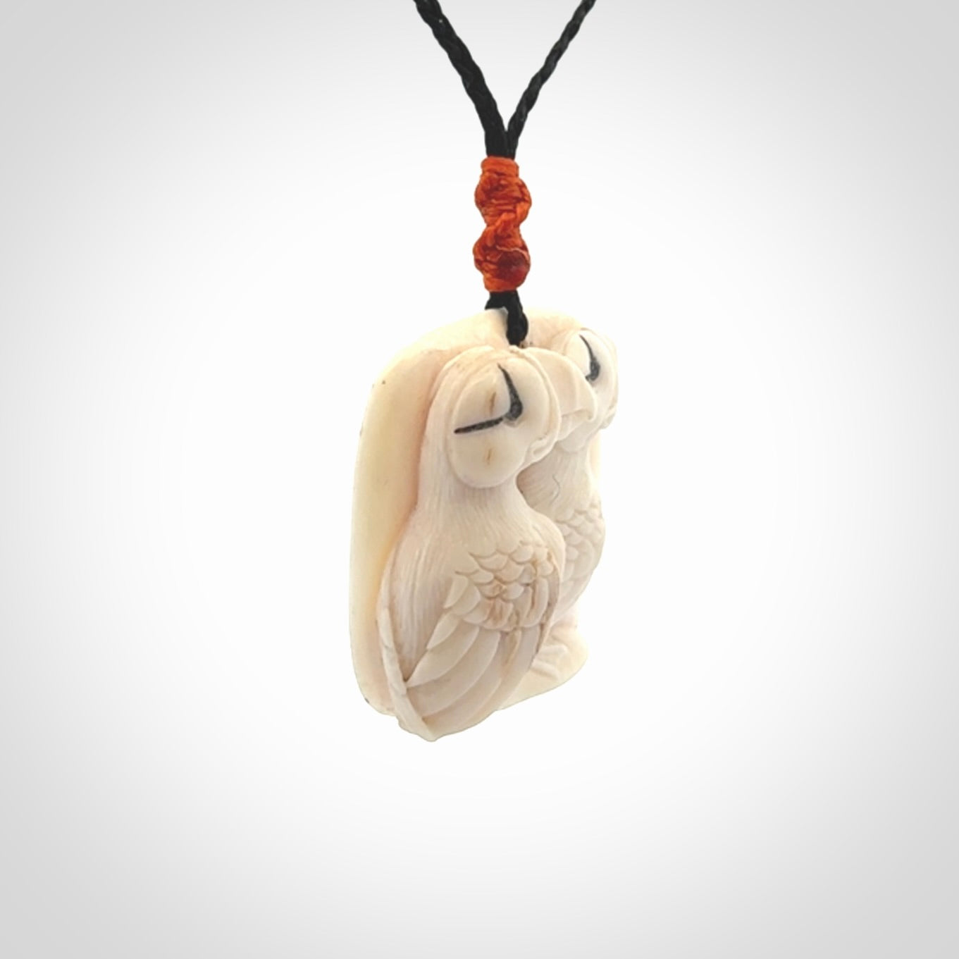 Puffin Pendant Beautifully Carved in Mammoth Tusk