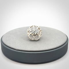 A Stand Out Sterling Silver Cage Ring