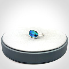 Gorgeous Paua shell and sterling silver ring