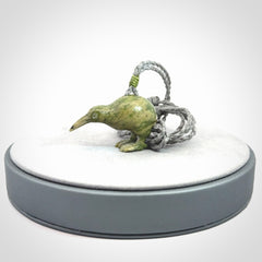 Hand Carved Jade Kiwi Pendants