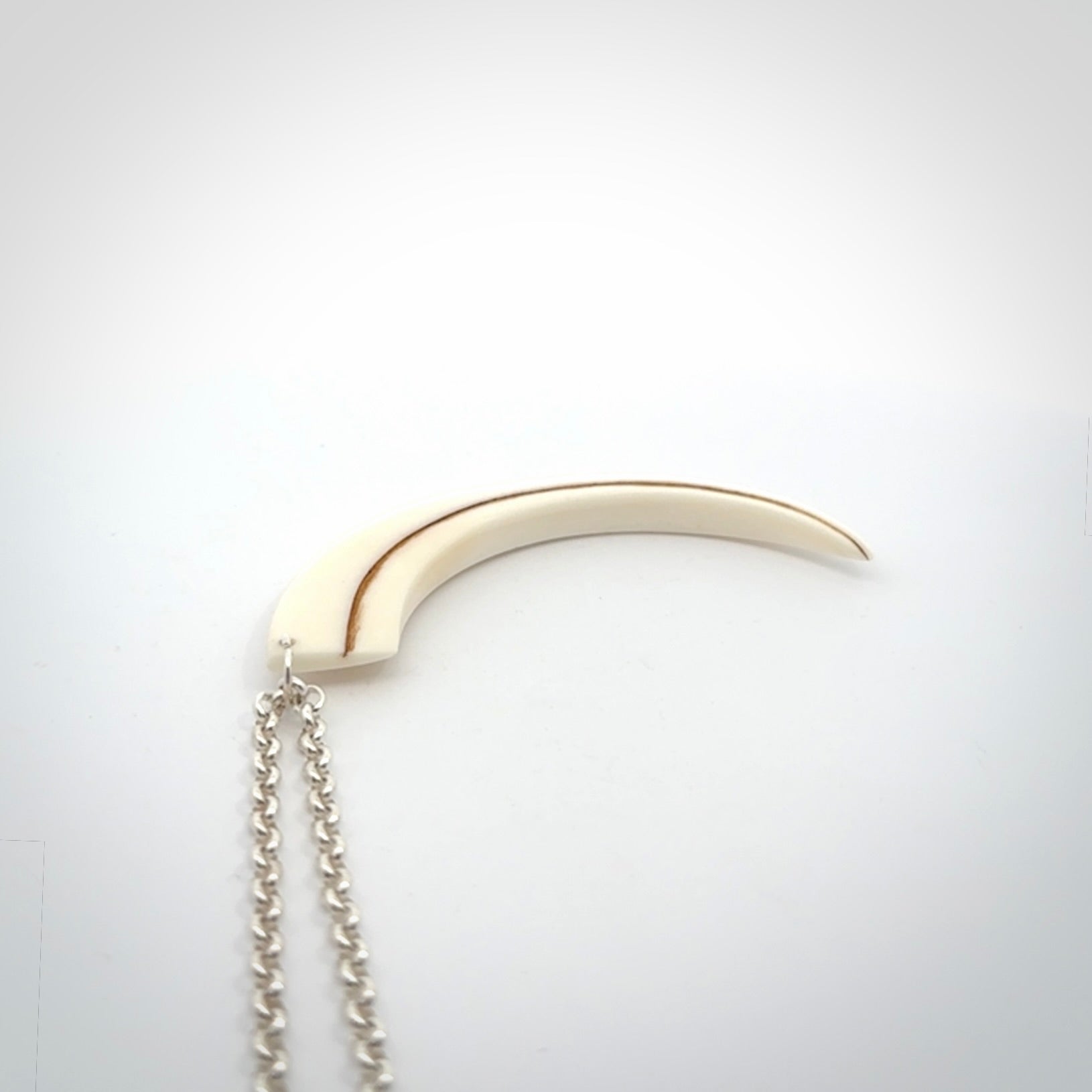 Hand carved incredible Huia bird beak bone carving. A stunning work of art, beautifully replicating a hula bird beak. This pendant was hand carved in bone by artist Sami. A one off collectors item that has been hand crafted to be worn or displayed.