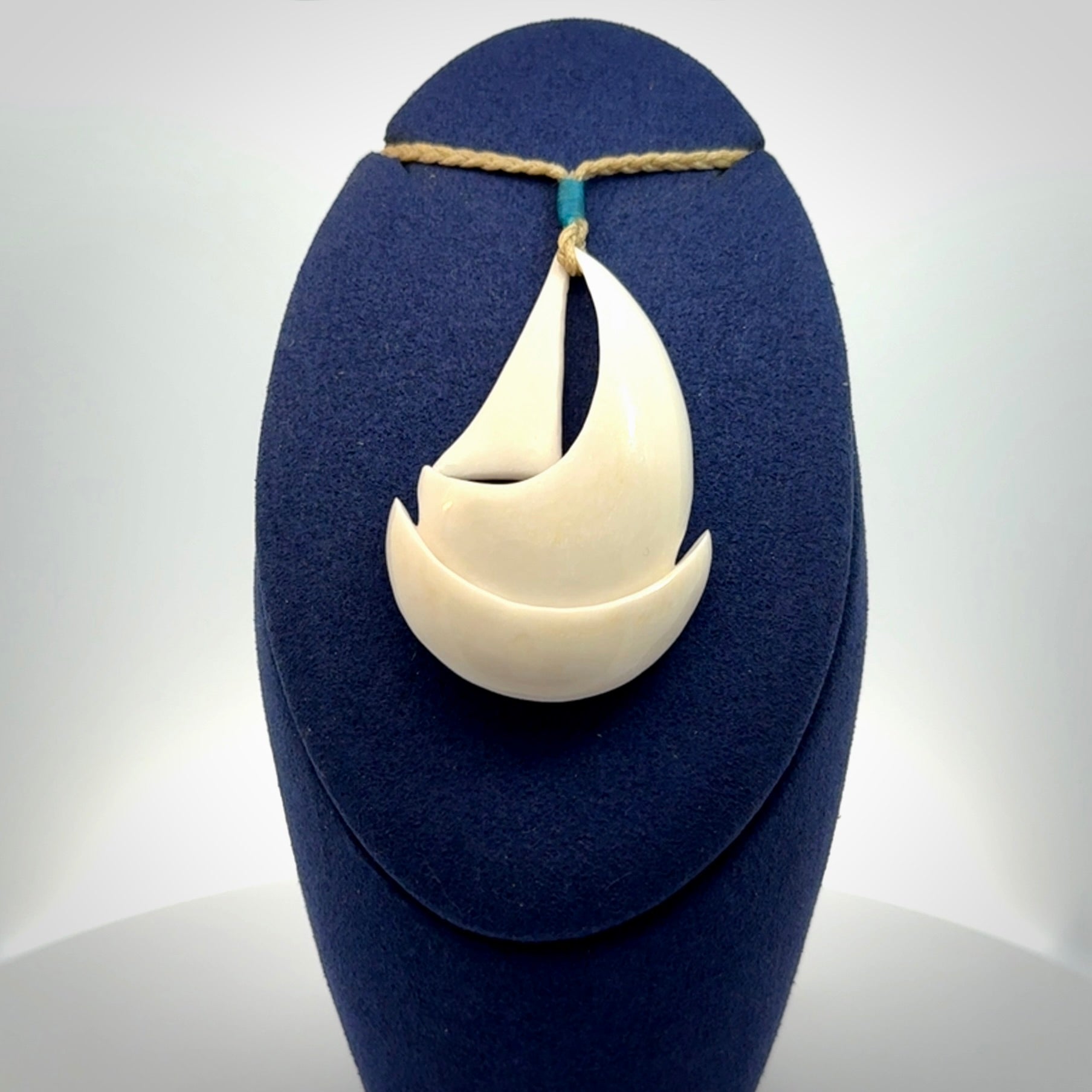 Beautiful Bone Sailboat Pendants