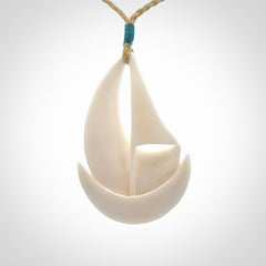 Beautiful Bone Sailboat Pendants