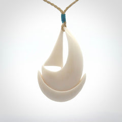 Beautiful Bone Sailboat Pendants