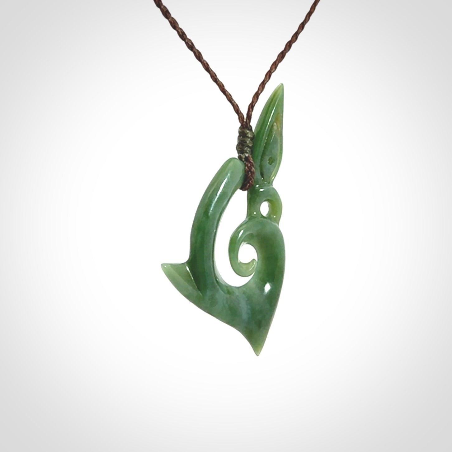 A Wonderful Inanga Manaia Koru Pendant