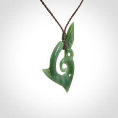 A Wonderful Inanga Manaia Koru Pendant
