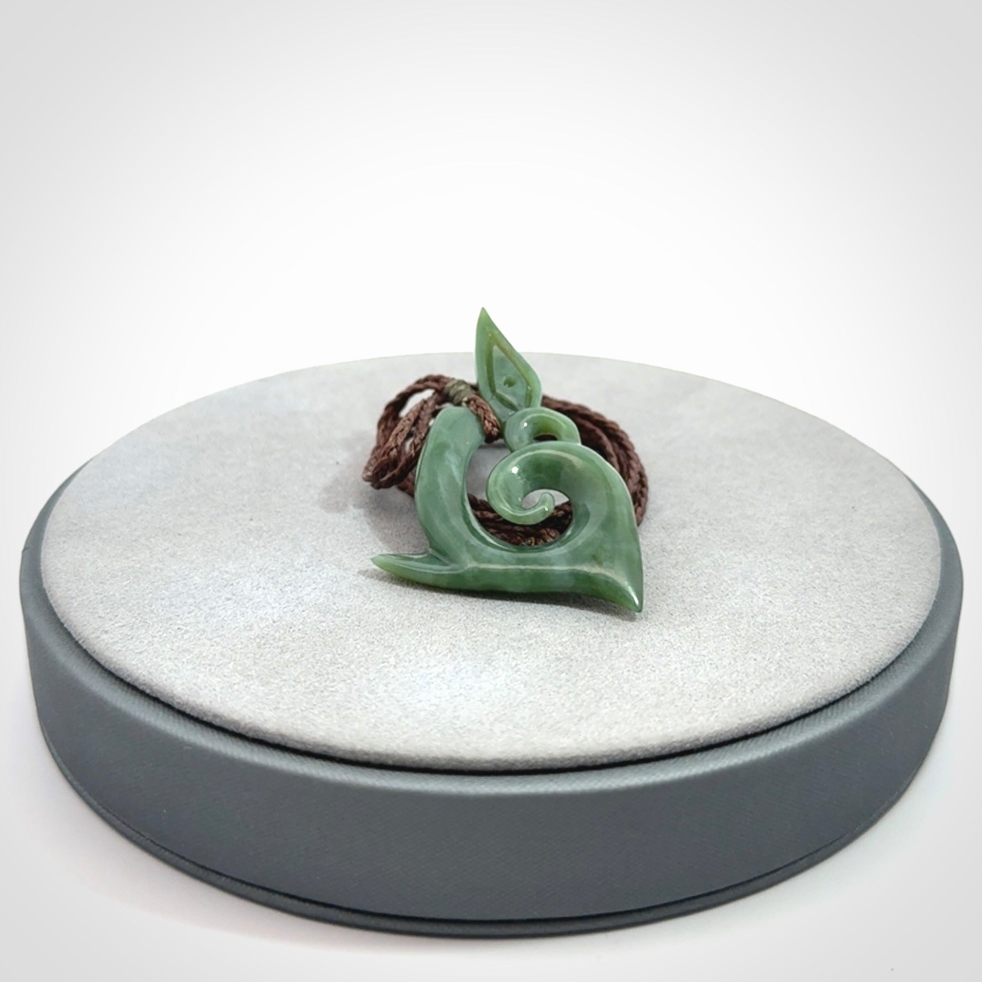 A Wonderful Inanga Manaia Koru Pendant