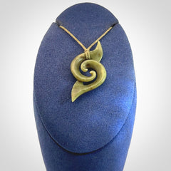 Hand carved New Zealand Jade koru pendant